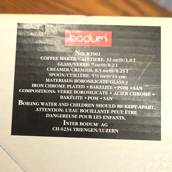 ☕️ Bodum Coffee maker French Press Guatemala Set New in Box - Picture 11 of 13
